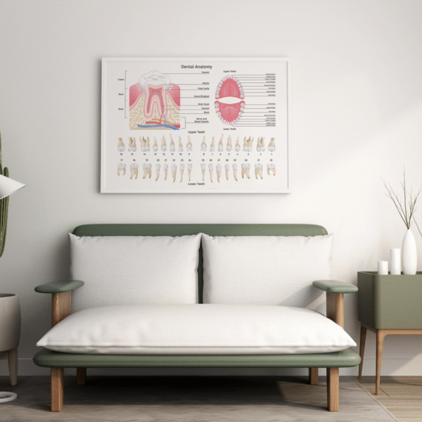 Tableau de l'anatomie de la dent #0105