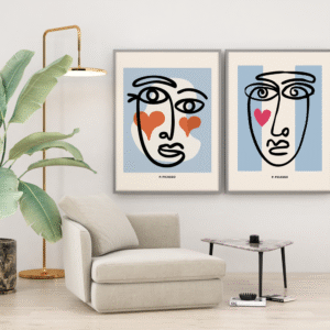 Set de 2 tableaux de Picasso #0201