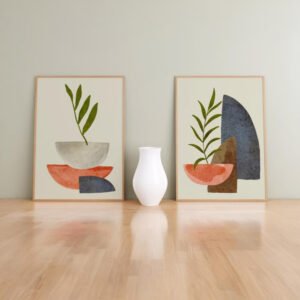 Set de 2 tableaux en style Bohos #0205