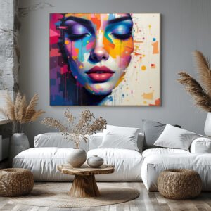 Tableau de femme en art abstrait #0138