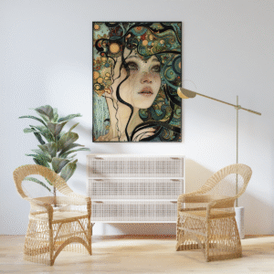 Tableau d'une fille Verseau #0108