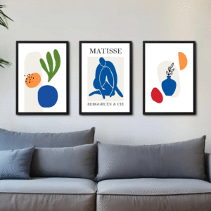 Set de 3 tableaux de Matisse #0302