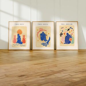 Set de 3 tableaux de Matisse #0305