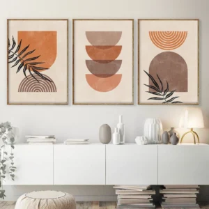 Set de 3 tableaux en style Bohos #0331