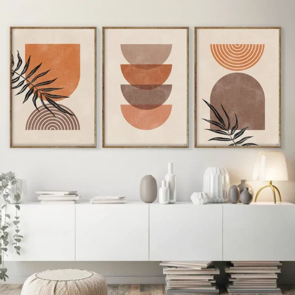 Set de 3 tableaux en style Bohos #0331
