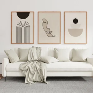 Set de 3 tableaux en style Bohos #0329