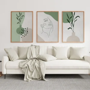 Set de 3 tableaux en style Bohos #0330