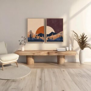 Set de 2 tableaux en style Bohos #0209