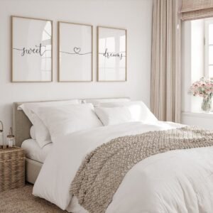 Set de 3 tableaux en style Line Art #0343