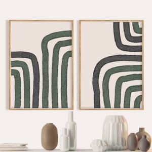 Set de 2 tableaux en style Abstrait #0212