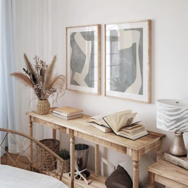 Set de 2 tableaux en style Abstrait #0216