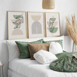 Set de 3 tableaux en style Bohos #0332