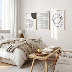 Set de 3 tableaux en style Abstrait #0341
