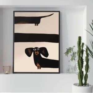 Tableau d'un dessin de chien #0154