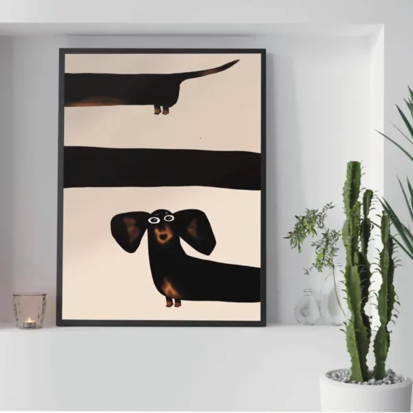 Tableau d'un dessin de chien #0154