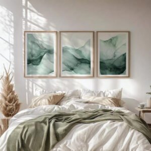 Set de 3 tableaux en style Abstrait #0351