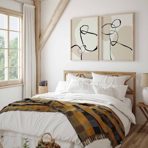 Set de 2 tableaux en style Abstrait #0221