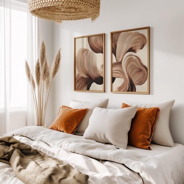 Set de 2 tableaux en style Abstrait #0219